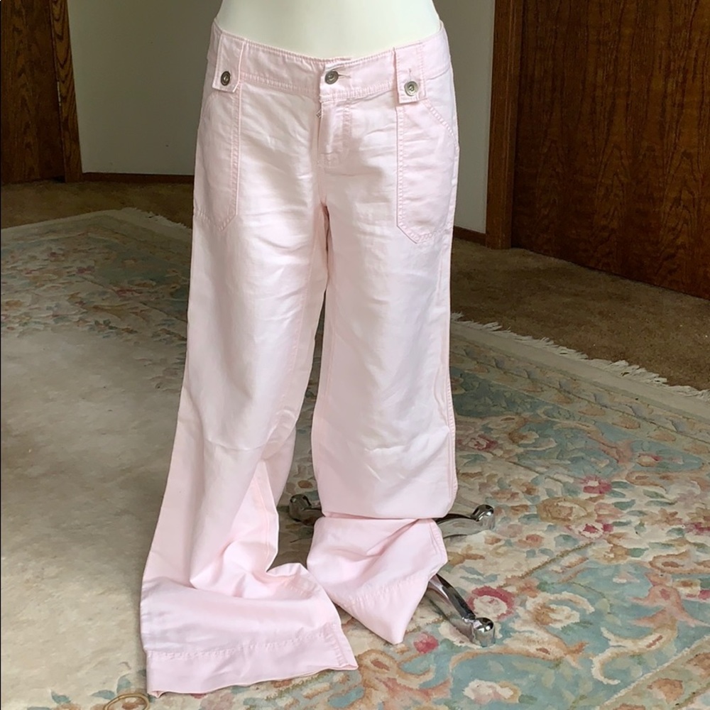 Banana Republic Pink Wide Leg Pants